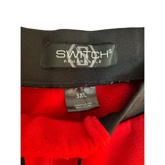 SWITCH Remarkable Mens 3XL Drip Too Hard Sweatshirt Sweatpants Set Red Pitbull - Picture 8 of 9